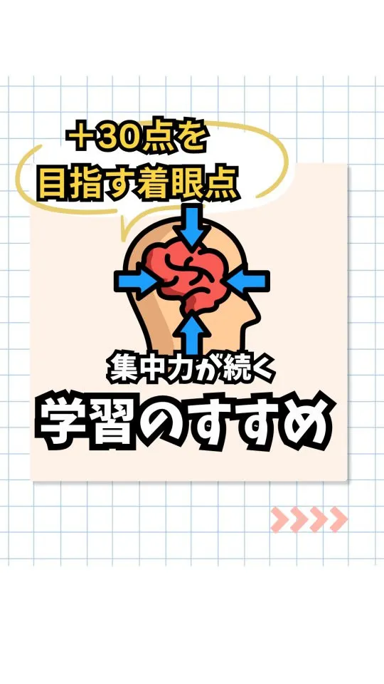プラス30点を目指す！着眼点🌱